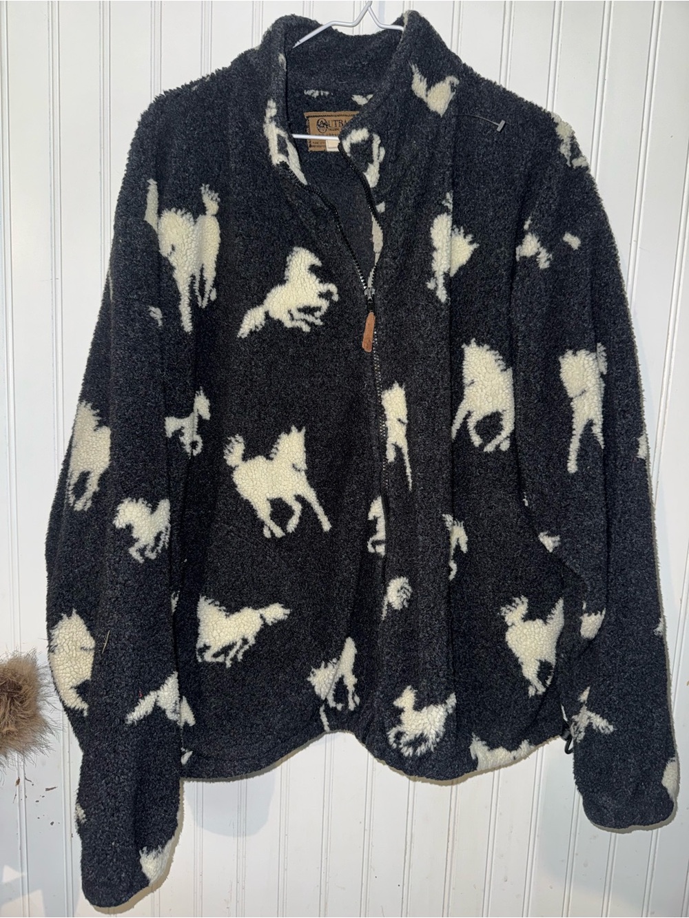 90’s Vintage Outback Trading Co Horse Fleece Jacket
